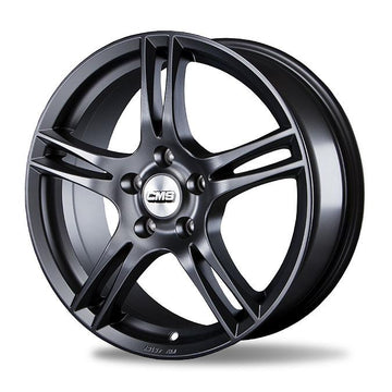 CMS-352-09 7.0x16" -5x112 ET45 57.1 Complete Matt Black Jant (4 Adet)